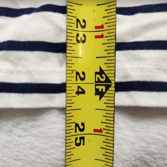 New women's J Crew Factory beaded sequin lobster striped Collector tee - Picture 8 of 9